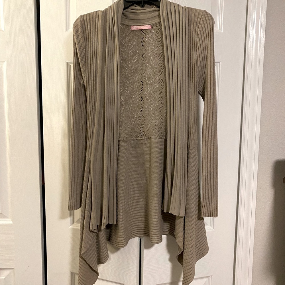 Taupe Cardigan OSFM